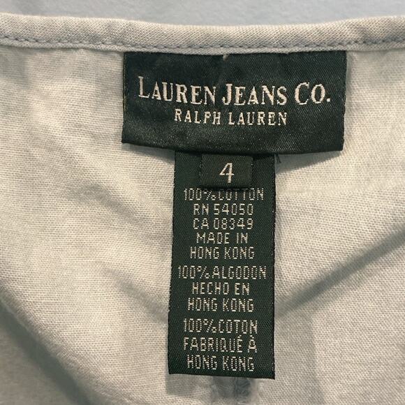 NEW Vintage Ralph Lauren Button Front Denim Maxi Dress Blue Western Country Sz 4 - Picture 2 of 5